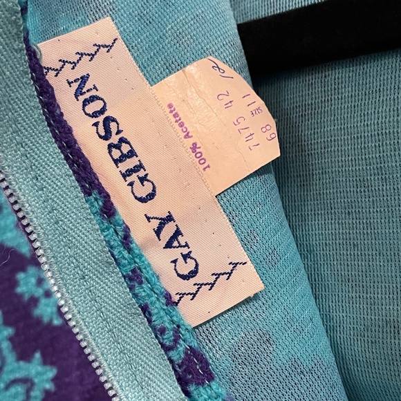 Vintage Gay Gibson Dress - sleeveless with bow - Picture 5 of 7